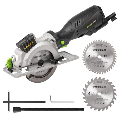 image for GALAX PRO 5.8 Amp 3500 RPM Power Circular Saw with Laser Guide, Max. C