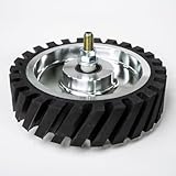 OBM 8” Rubber Contact Wheel for 2x72 Belt Grinder – 70 Duro Rubber, CNC Aluminum Core, Sealed Bearings...