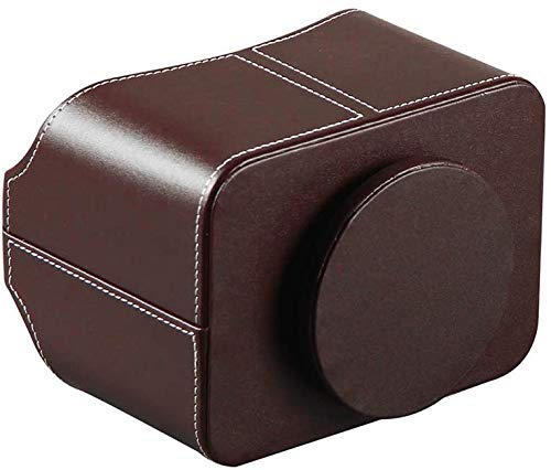 Support de télécommande en cuir rotatif pour ranger le salon - 4