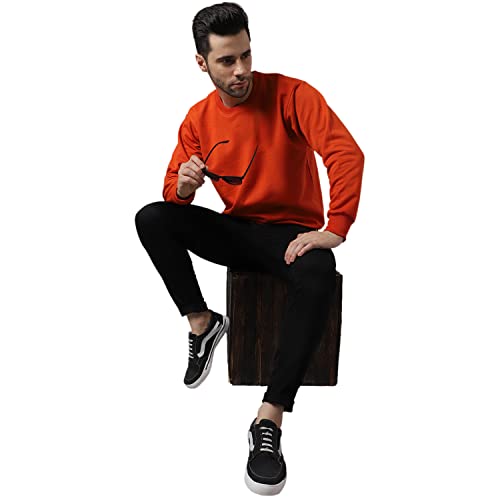 Image of Mack Jonney Fleece Round Neck Solid Sweatshirt for Men (Pack of 2)-SW RRN PNK Sky 02-P