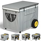 GEHENG Generator Covers, Generator Covers While Running, Top Can Be Opened for Refueling, 600D Silver Coated Oxford Waterproof Cloth+200D Flexible Fabric Inner Lining, Double Layer Material