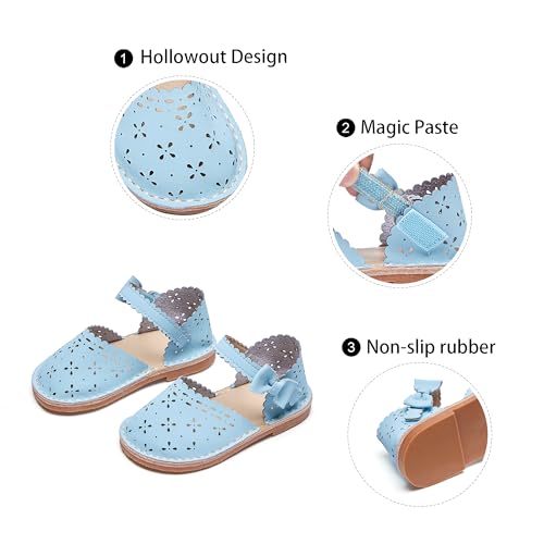 Image of GINFIVE Toddler Girls Sandals Girls Toddler Sandals Little Girls Kids Shoes