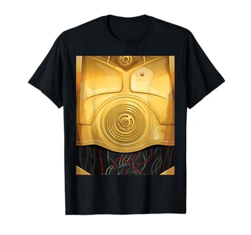 Costume Star Wars C-3PO t-shirt d'Halloween confortable pour adieu au plastique