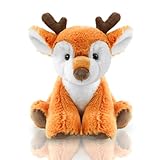 Hideekoog Sika Deer Stuffed Animal Toys, 8.5 Inch Soft and Cuddly Fawn Plush Animals Toy, Cute and Realistic Stuffed Animals Gifts for Boys and Girls Soft Toy for Kids