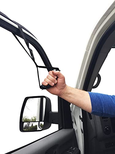 Image of KosmoCare Adjustable Car Assist Support Handle| Standing Aid Safety Handle bar | Vehicle Support Grab Bar | Portable Nylon Grip Handle bar |Car Grab Handle - Black