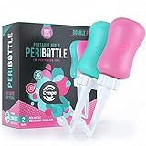 Cynpel Bidet Portatil para Postparto - Set de 2x Bidé portátil de 350 ml para Mujeres - Bide portatil para maternidad postparto - Botella de lavado perineal posparto - Rosa y Azul