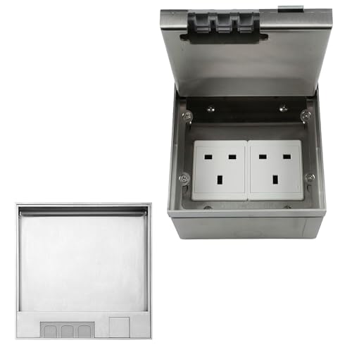 Floor Socket Boxes Stainless Steel: 3 Hole Waterproof Embedded So...