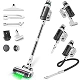 NuYupo Cordless Vacuum Cleaner, 55Mins Vacuum Cleaners for Home, 15-in-1 Self-Standing Stick Vacuum with LED Light, Anti-Tangle & Wall Mount Charge, Lightweight Vacuum for Hard Floors Carpets Pet Hair