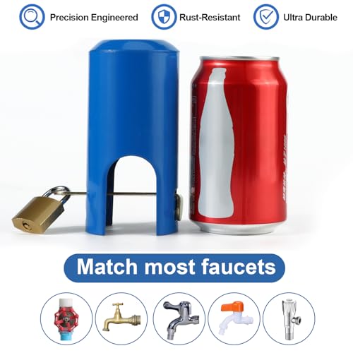 Wasserhahn Schloss, Außenwasserhahn Abdeckung Wasserhahn Verriegelung Anti Diebstahl Wasserhahnschloss Wassersparend Wasserhahnsperre Hahnschloss Faucet Lock für Außen, Küchen, Gartenschlauch