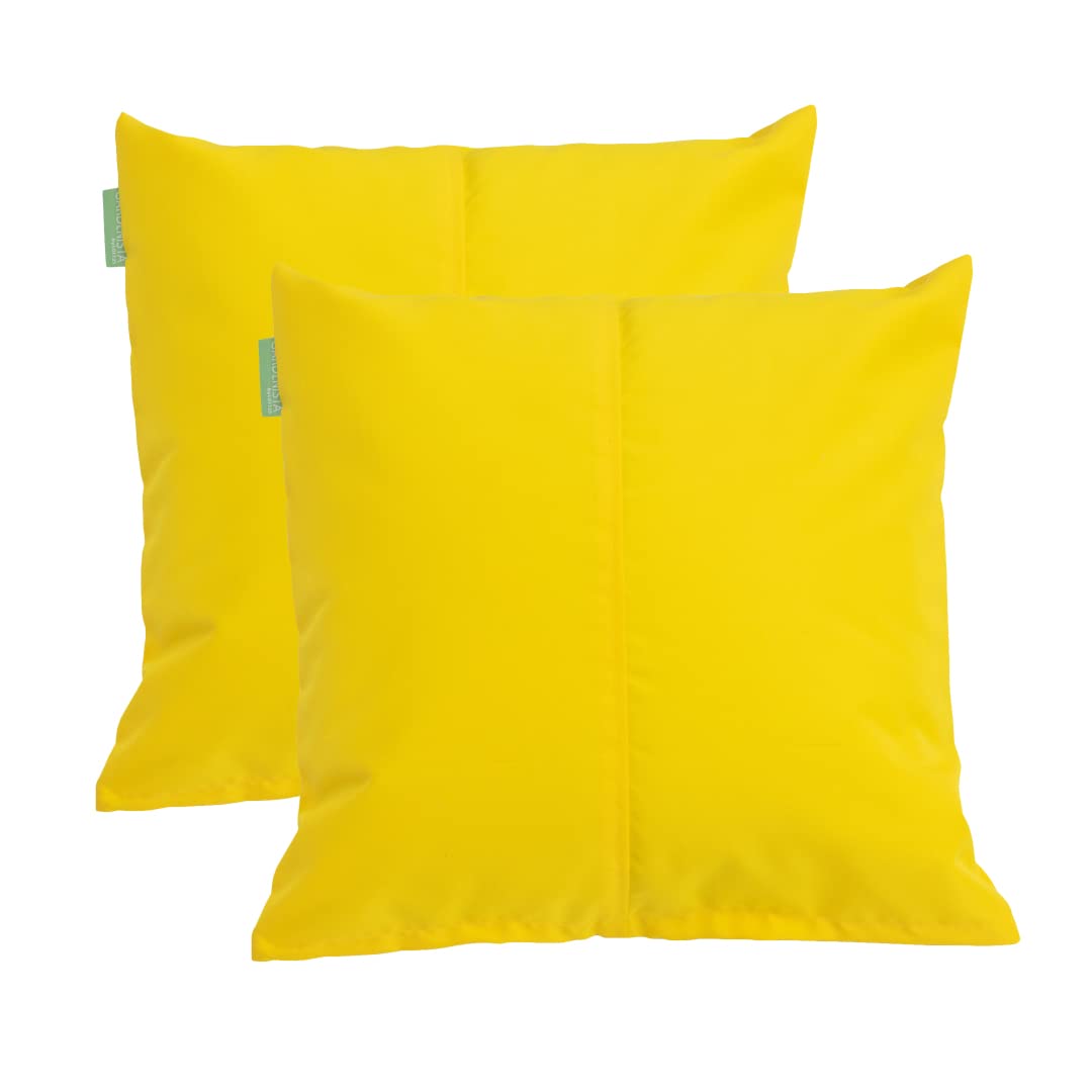 Gardenista Large Garden Scatter Cushion | Water Resistant Hollowfibre Filled Outdoor Seating Furniture Pillow | Great for Patio Rattan Chairs | Comfy & Lightweight (2, Grey) — view 29