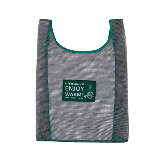 TONIJAWES 2 Pièces Maille Pliable Sacs à Provisions, Sac Filet Courses, Portables Et Lavables, Pour Rangement Des Fruits Et Légumes, Pour Voyages, Camping, Pique-nique, Shopping, Stockage Cover