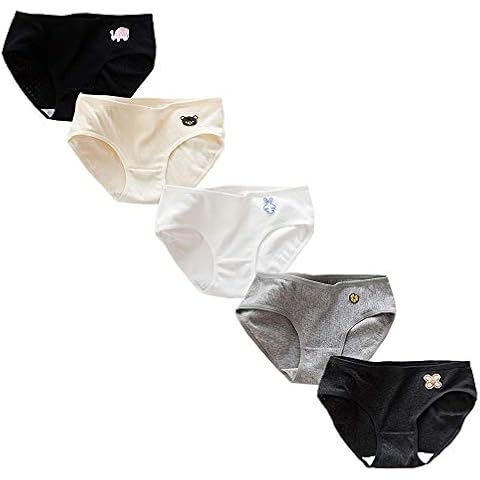 RosaObsta Teen Girls Underwear Knickers Panties Cotton Hipster Bikini Briefs Lingerie Slips 5Pack Cover