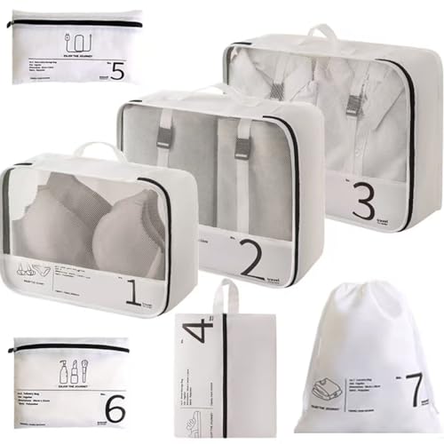 LANSKLBD 6/8 Set Packing Cubes for Suitcases Travel Luggage product image
