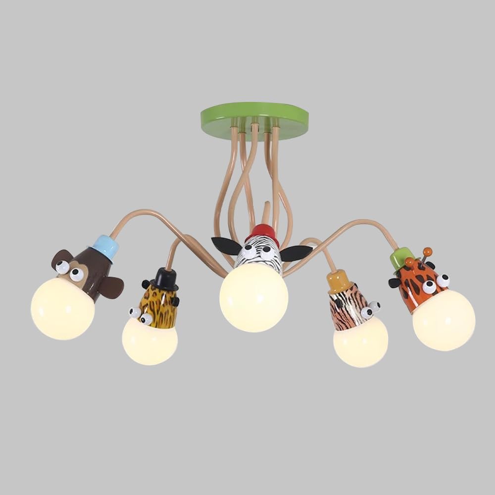 Luminaire suspendu d'éclairage décoratif avec plafonnier créatif et graffiti colorés