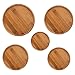 Happyyami Round Tray Round Tray Circle Tray 5pcs Plant Saucer Round Plant Pot Saucers Flower Pot Tray Pot Base Holder for Indoor Outdoor Garden Plant Pots Plants Round Serving Tray Wood Serving Tray