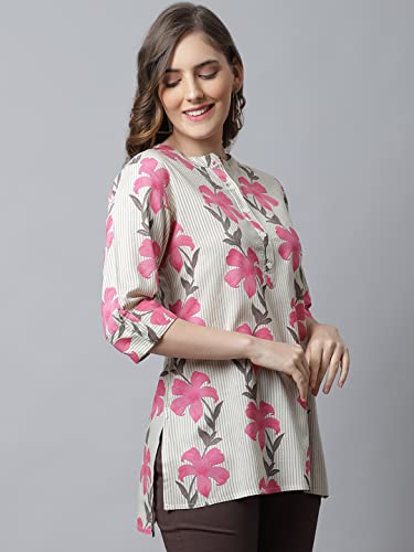 Image of Pistaa's Women's Viscose Relaxed Fit Short Kurti