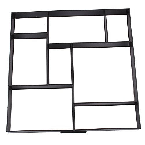 Gototop Pflaster-Gussformen, Schablonen für Weg- und Terrassenfliesen Garten Betonform Geeignet für Ziegel, Zement, Beton, für das Basteln Garten, Weg, Menschen, Terrasse 50 * 50 * 4.5CM