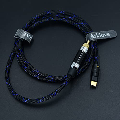 10Ft Usb C To Coaxial Cable Male Type-C To Digital Coaxial Audio Interface Rca Female Adapter Wire Spdif For Dac Amp Sound Preamp Amplifier Dsd64 Dsd128 192K #TOP6