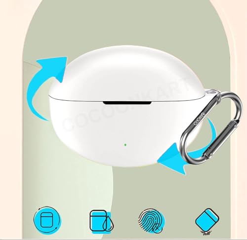 Image of Silicone Case Cover Compatible for OnePlus Nord Buds 3 | 3 Pro (White)