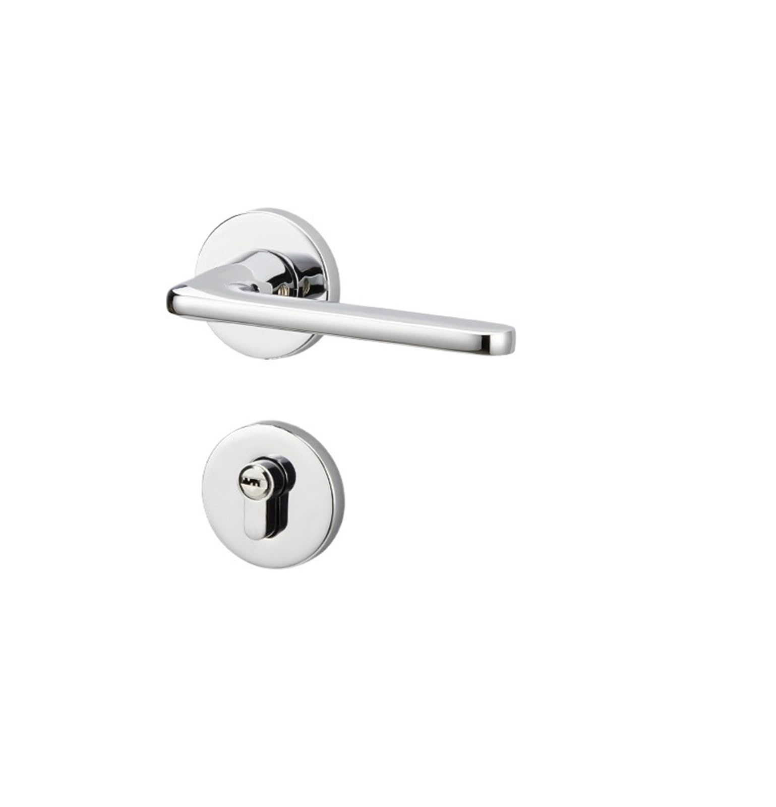 Serrure de porte de chambre noire magnétique post-moderne en bois fendu