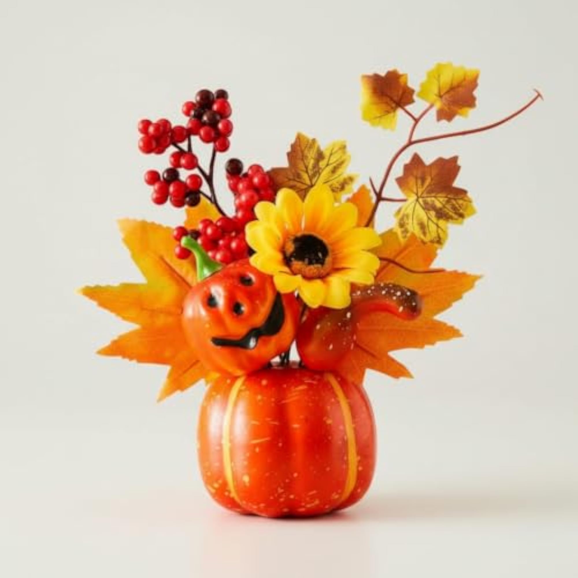 Autumnal Pumpkin Arrangement for Fall Centerpiece