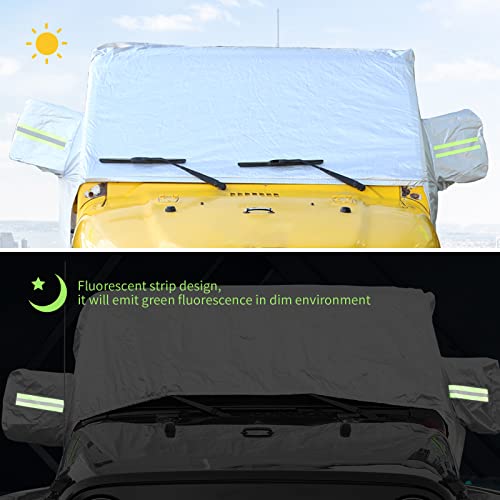 Image of RAZPOY for TJ Car Cab Cover Waterproof All Weather Protection, Car Rain Sunshade Snow UV Cover for Jeep Wrangler TJ 1997-2006