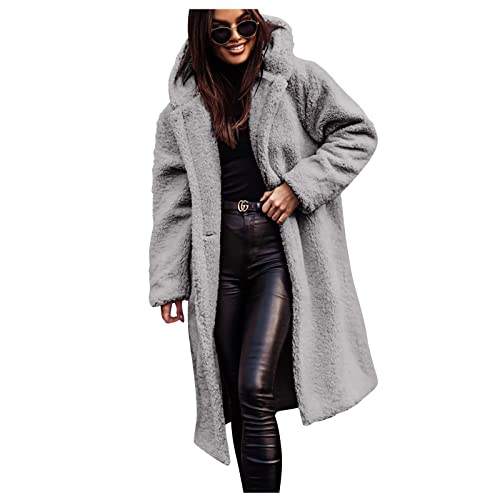 Anorak sherpa chaud femme au fini blouson peluche doux et ample