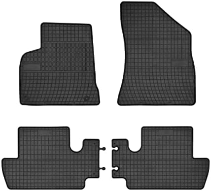 Tapis de sol en TPE adapté pour Peugeot 3008 II SUV (11.2016-.) - avec  Hi-Fi-System FOCAL; non pour Hybrid & Hybrid4 - tapis de voiture - noir