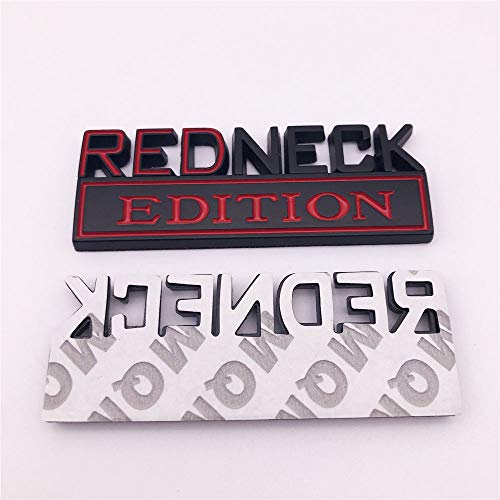 Image of 1PC Word Redneck Edition Car Truck 3D Letter Bumper Metal Emblem Badge Sticker Decal 80x30mm Exterior Decoration Accessories