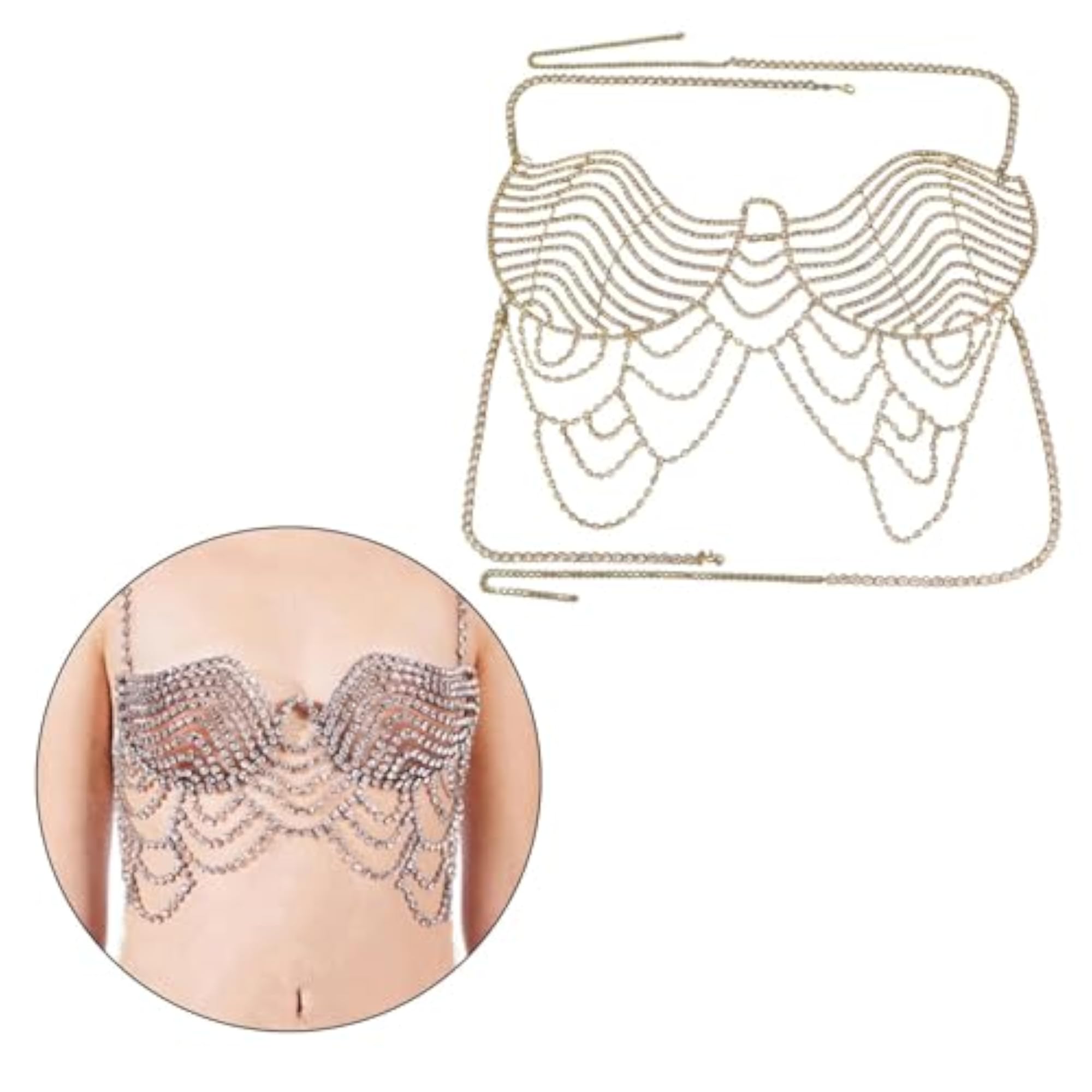 Body Chain Necklace for Parties and Festivals