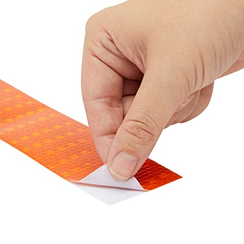 Stockroom Plus YRZSC Reflective Tape - Neon Orange Outdoor Reflector Safety Roll thumb #4