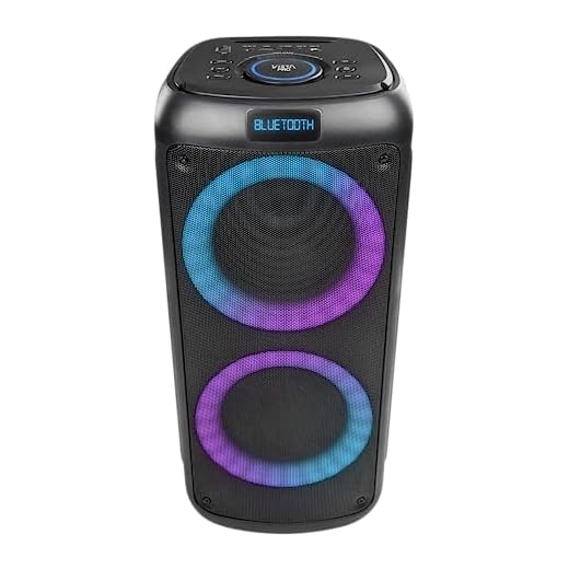 Vieta Pro Altavoz Bluetooth Potente de 100 W, 9H de Batería, Radio FM y Luces Led RGB. Altavoces Autoamplificados Grandes para Karaoke con USB TWS, Aux-In, Entrada de Micrófono Party 2