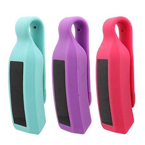 TOMALL Replacement Sport Bra Clip Holder for Fitbit Alta/Fitbit Alta HR Teal + Purple + Pink (Pack of 3)
