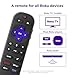Roku Voice Remote Pro (2nd Ed.) | Rechargeable TV Remote Control with Hands-free Voice Controls, Backlit Buttons, & Lost Remote Finder - Replacement Remote Compatible with All Roku TV, Players & Audio