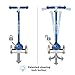 Globber V2 3-Wheel Kids Kick Scooter with LED Light Up Wheels and Adjustable Height and Comfortable Grips for Boys and Girls, Dark Blue
