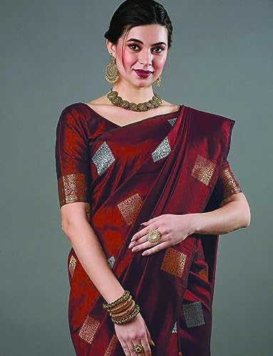 Image of Flosive Woven Kanjivaram Silk Saree With Border