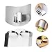 TOPPERFUN 2pcs Sturdy Stainless Finger Protector Cut Gloves for Kitchen Finger Guard Food Cutting Hand Protector Kitchen Tools