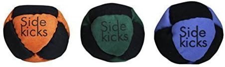 Sidekicks Hacky Sack - Classic Sand Filled Footbag | Best for Dirtbag Practice, Juggling Practice Hand Stitched Synthetic Suede Sand Hacky Sack Dirt Bag