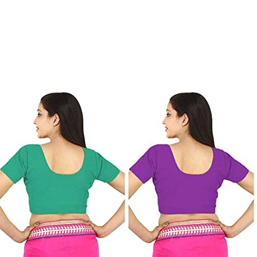 Image of Namita Women's Rubia Cotton Solid Half Sleeve Blouse