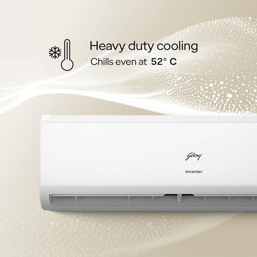Image of Godrej 1.5 Ton 5 Star| New Star rated| 5 Years Comprehensive Warranty | AI powered | 5-In-1 Convertible| Heavy Duty Cooling at 52 C (AC 1.5T EC HIC 18J5TG WA, White)