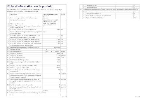 Lenovo ThinkVision T27h-30 2560x1440/350nits/Display Port/HDMI/USB/USB Type-C/3Y Warranty