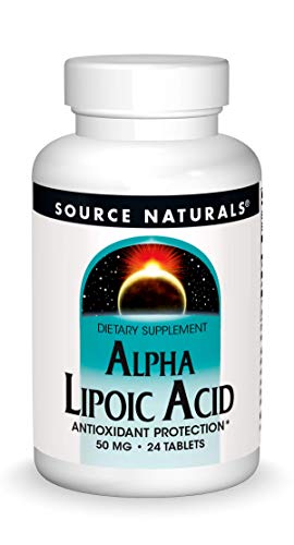 Source Naturals Alpha Lipoic Acid 50 Mg Supports Healthy Sugar Metabolism, Liver Function & Energy Generation - 24 Tablets #TOP24