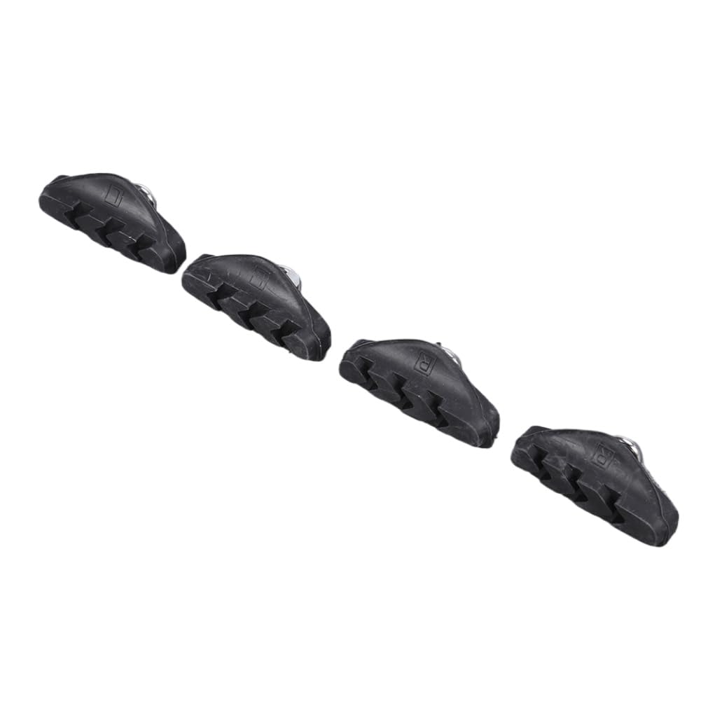 C-Bremsbeläge, V-förmig, gerillt, Gummi, verschleißfest, geräuschreduzierendes Design, kompatibel mit Straßen-Mountainbikes