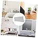 Housoutil 2pcs Wall Mount Phone Holders Adhesive Cell Phone Stands for Mobile Tablet Charging Bracket Wind Cable Feature White