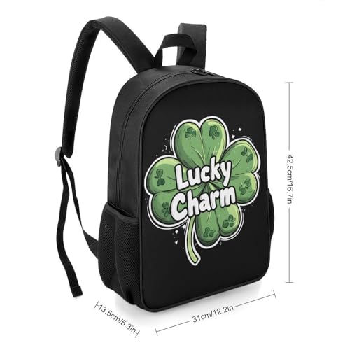 Shamrock Lucky St Patricks Day Cute Backpack Large Capacity Oxford Oloth Backpacks for Women Men Traveling2