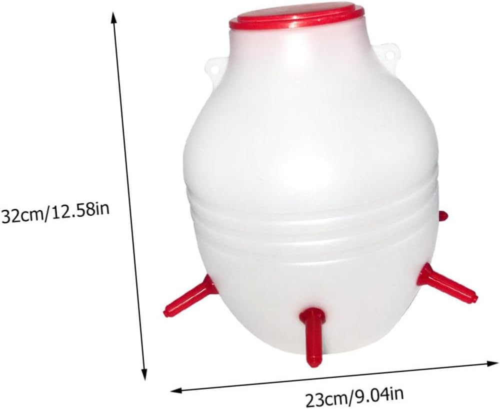 Lamb Milk Feeder with Nipples Durable Automatic Nursing Bottle for Newborn Animals Large Capacity Feeding Pot for Sheep and Goats for Farm Use