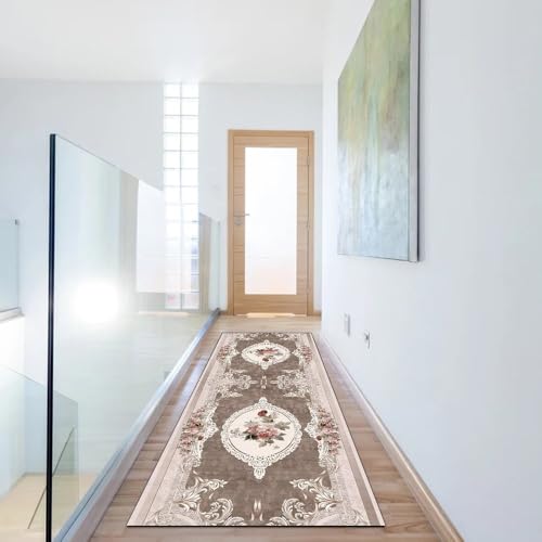Tapis de cuisine beige antidérapant vintage : fini les glissades en cuisine - 6