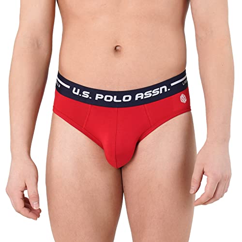 Image of U.S. Polo Assn. Men Logo Waistband Cotton Stretch IYAH Briefs - Pack of 2