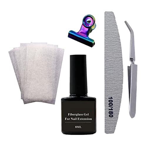 CLUB BOLLYWOOD® Nail Art Non-woven Silk Fiberglass Gel Tip Extension Fiber Kit | Nail Care, Manicure & Pedicure | Nail Art Accessories