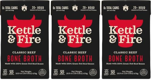 Image of Beef Bone Broth Soup by Kettle and Fire, 3 Pack